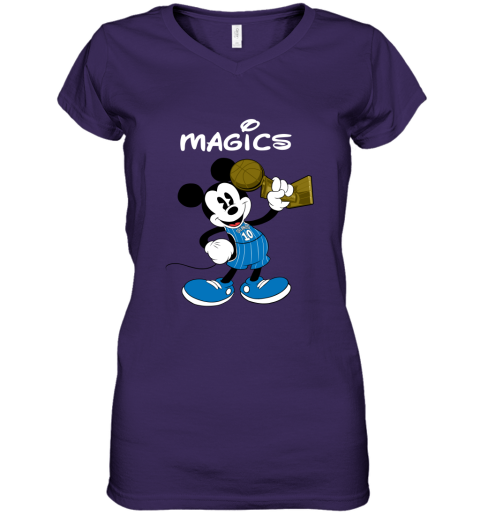 Mickey Orlando Magics Women's V-Neck T-Shirt