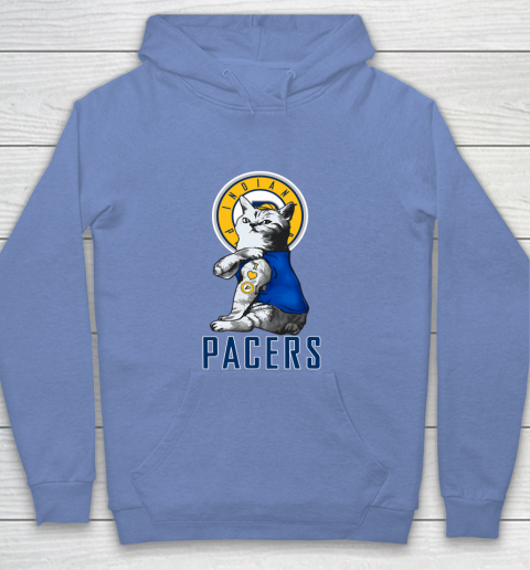 NBA Basketball My Cat Loves Indiana Pacers Youth Hoodie 8