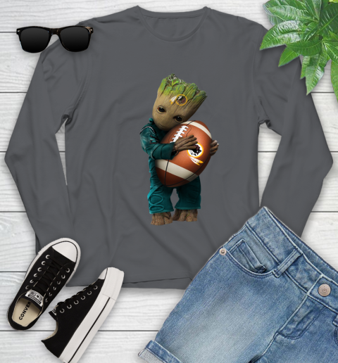 NFL Groot Guardians Of The Galaxy Football Sports Washington Redskins Youth Long Sleeve 8
