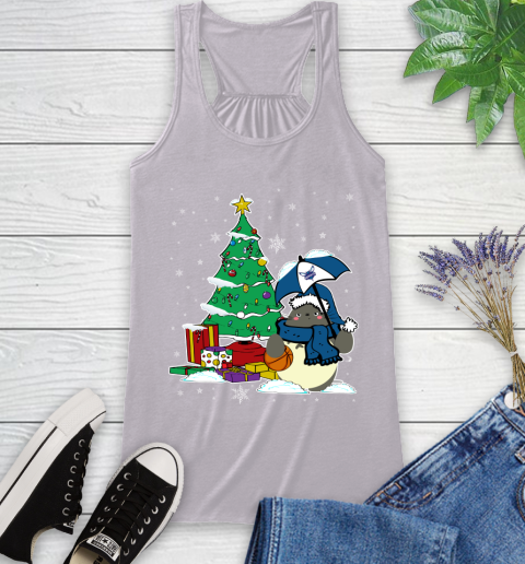 Charlotte Hornets NBA Basketball Cute Tonari No Totoro Christmas Sports Racerback Tank 4