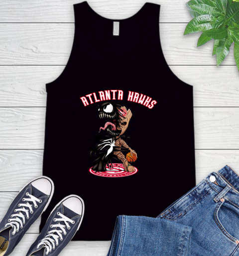 NBA Atlanta Hawks Basketball Venom Groot Guardians Of The Galaxy Tank Top 2