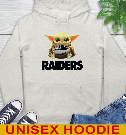 NFL Football Oakland Raiders Baby Yoda Star Wars Shirt Hoodie 12