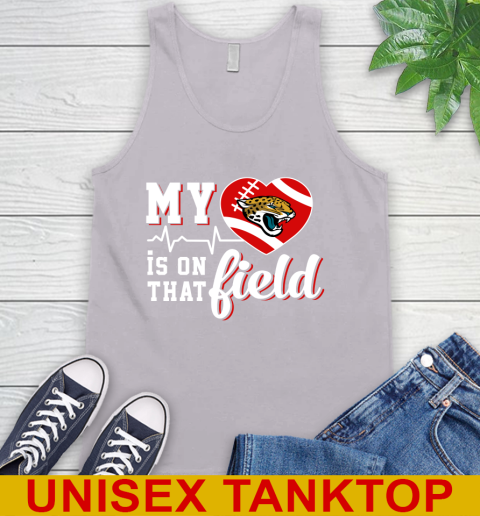 NFL My Heart Is On That Field Football Sports Jacksonville Jaguars Tank Top 3