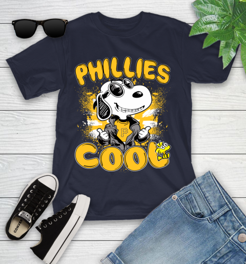 MLB Baseball Pittsburgh Pirates Cool Snoopy Shirt Youth T-Shirt 2