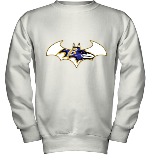 We Are The Baltimore Ravens Batman NFL Mashup Youth Sweatshirt