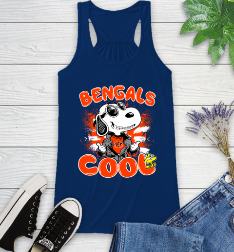 NFL Football Cincinnati Bengals Cool Snoopy Shirt Racerback Tank 6