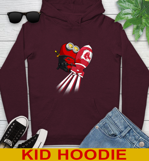 MLB Baseball Boston Red Sox Deadpool Minion Marvel Shirt Youth Hoodie 7