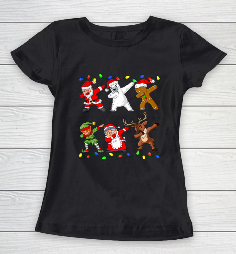 Christmas Dabbing Santa Elf And Friends Boys Kids Dab Xmas Gift Women's T-Shirt