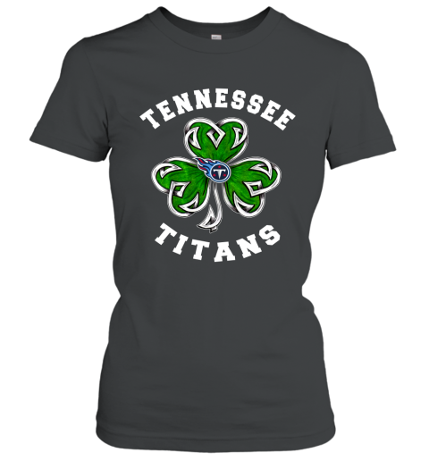 NFL Tennessee Titans Three Leaf Clover St Patrick's Day Football Sports 19r79IumGTB ladies t shirt 20 95 151514 front black