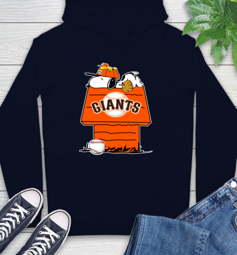 MLB San Francisco Giants Snoopy Woodstock The Peanuts Movie Baseball T Shirt_000 Hoodie 4