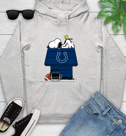 Indianapolis Colts NFL Football Snoopy Woodstock The Peanuts Movie Youth Hoodie