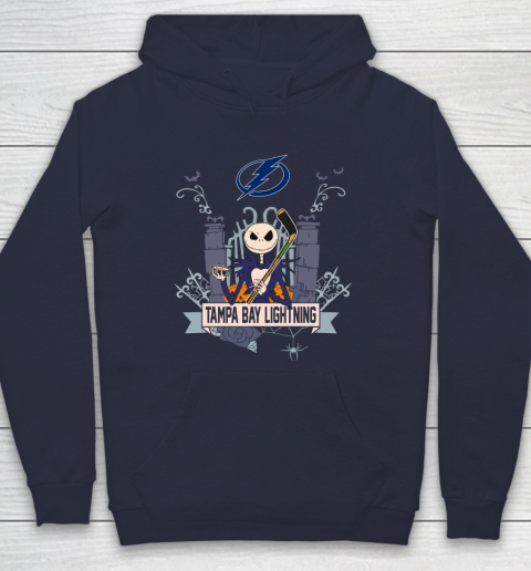 NHL Tampa Bay Lightning Hockey Jack Skellington Halloween Hoodie 2