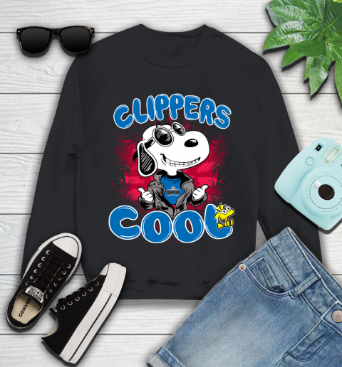 NBA Basketball LA Clippers Cool Snoopy Shirt Youth Sweatshirt