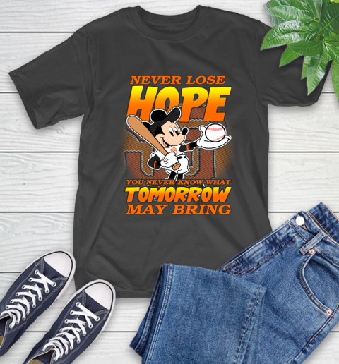 San Francisco Giants MLB Baseball Mickey Disney Never Lose Hope T-Shirt