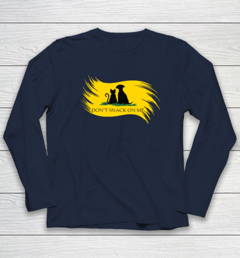Don't Snack on Me Funny Cats Dogs, Pet Long Sleeve T-Shirt 2