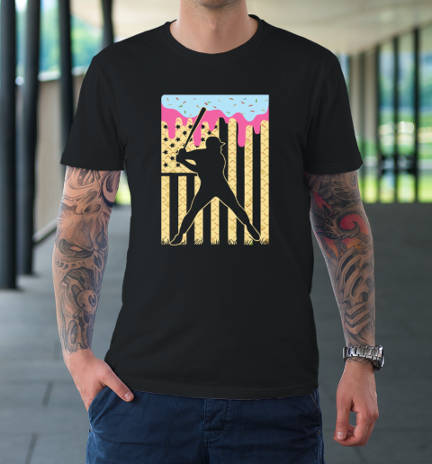 Baseball Ice Cream Drip T-Shirt