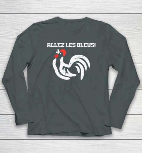 France Allez Les Bleus French Rooster Soccer Long Sleeve T-Shirt 3