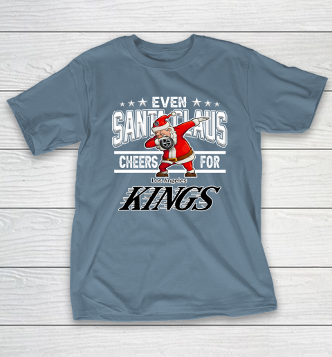 Los Angeles Kings Even Santa Claus Cheers For Christmas NHL T-Shirt 6