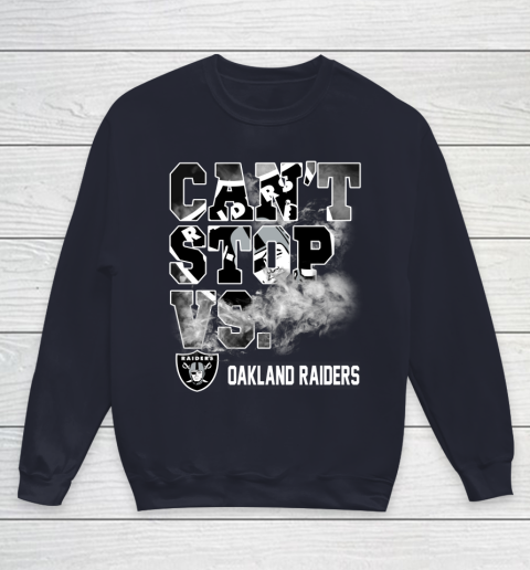 NFL Oakland Raiders Can't Stop Vs Youth Sweatshirt 2
