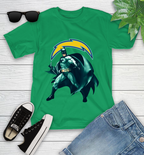 NFL Batman Football Sports Los Angeles Chargers Youth T-Shirt 6