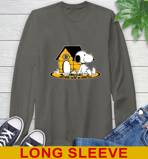 NHL Hockey Boston Bruins Snoopy The Peanuts Movie Shirt Long Sleeve T-Shirt 8