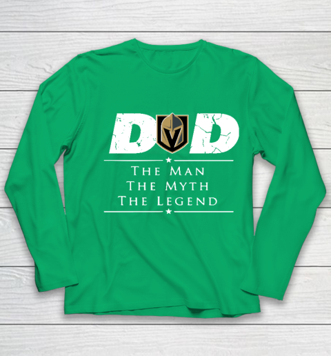 Vegas Golden Knights NHL Ice Hockey Dad The Man The Myth The Legend Youth Long Sleeve 4