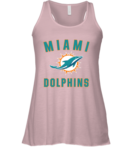 Miami Dolphins NFL Pro Line by Fanatics Branded Aqua Vintage Victory Racerback Tank