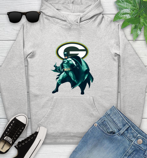 NFL Batman Football Sports Green Bay Packers Youth Hoodie