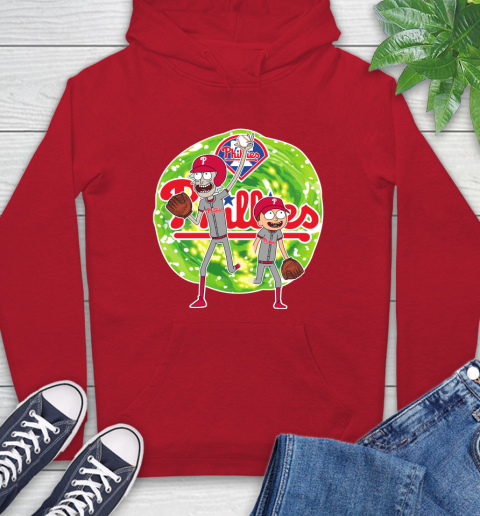 MLB Philadelphia Phillies Rick And Morty Baseball Sports Hoodie 10