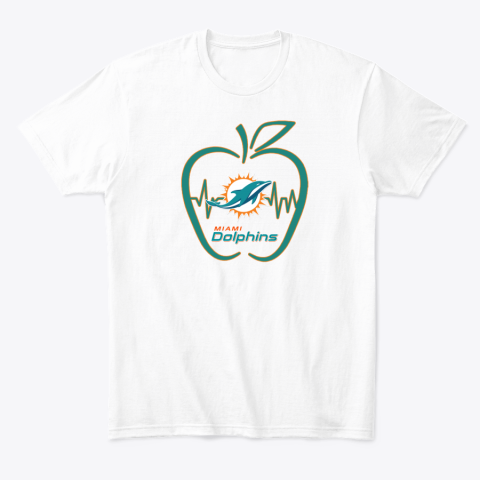 white miami dolphins t shirt