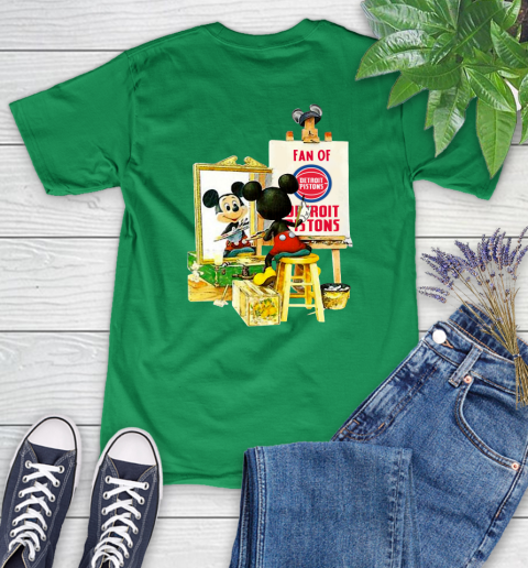 NBA Basketball Detroit Pistons Mickey Drawing Shirt 88