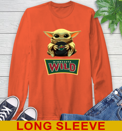 NHL Hockey Minnesota Wild Star Wars Baby Yoda Shirt 62