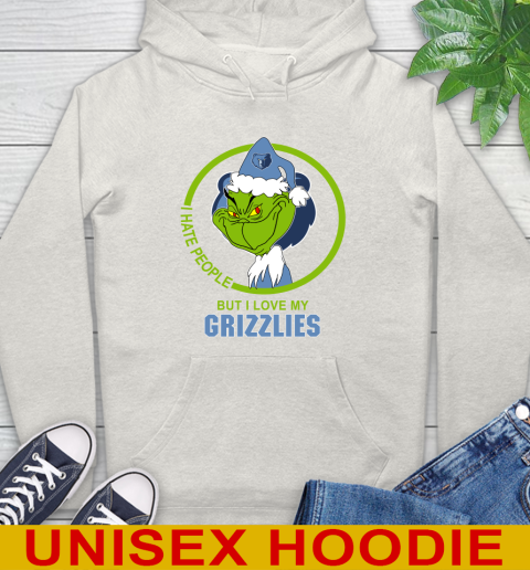 Memphis Grizzlies NBA Christmas Grinch I Hate People But I Love My Favorite Basketball Team Hoodie 12