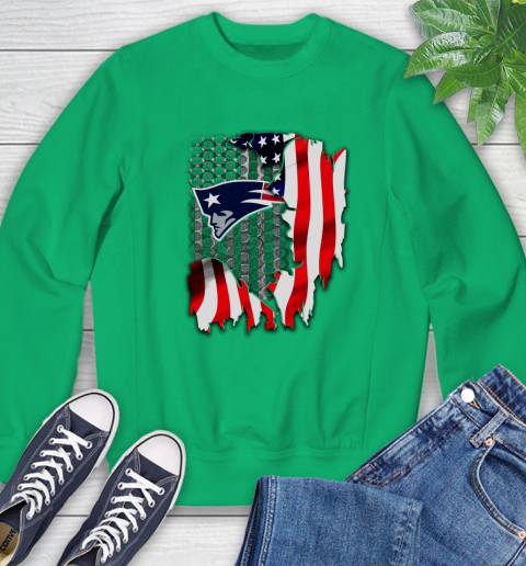 New England Patriots NFL Football American Flag Sweatshirt 7