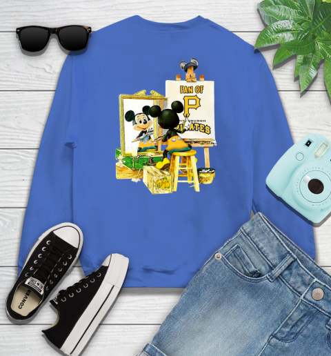 MLB Baseball Pittsburgh Pirates Mickey Drawing Shirt 110