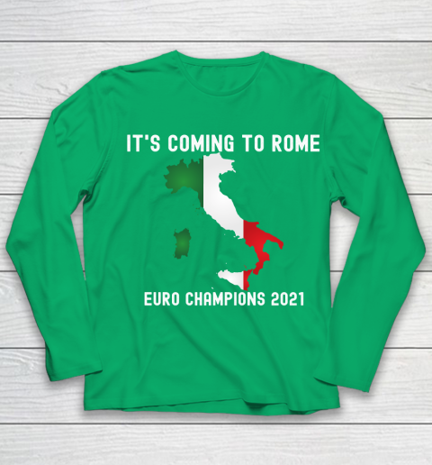 Italy, Euro champions, Italia soccer team, it's coming to Rome Youth Long Sleeve 4