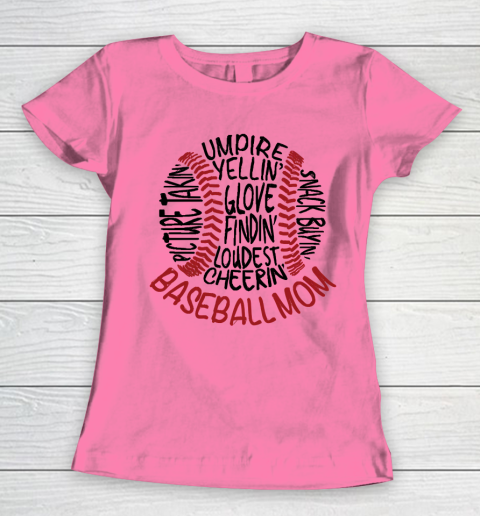 Mother's Day Funny Gift Ideas Apparel  Baseball Mom 2 T Shirt Women's T-Shirt 9