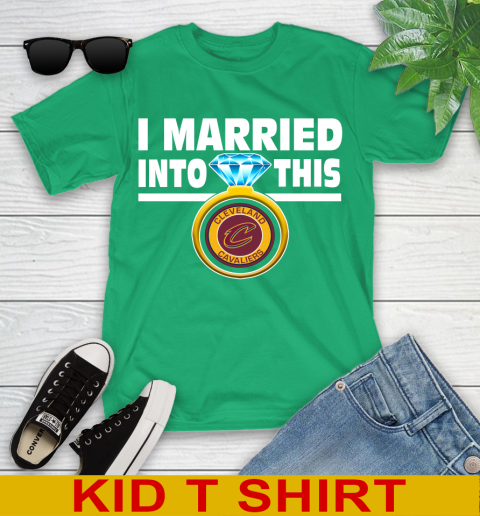 Cleveland Cavaliers NBA Basketball I Married Into This My Team Sports Youth T-Shirt 7