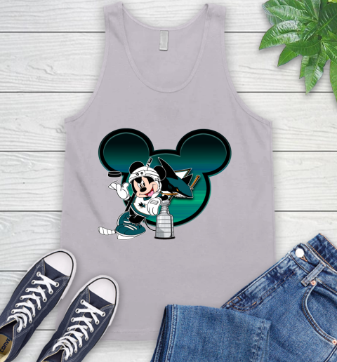 NHL San Jose Sharks Stanley Cup Mickey Mouse Disney Hockey T Shirt Tank Top 4
