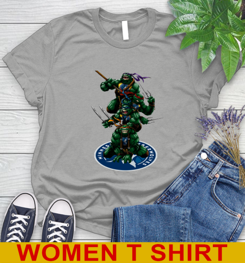 NBA Basketball Minnesota Timberwolves Teenage Mutant Ninja Turtles Shirt Women's T-Shirt 11
