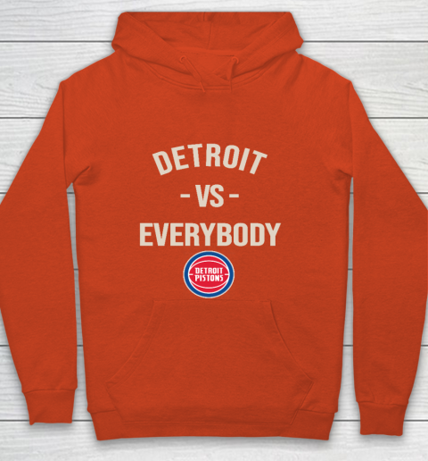 Detroit Pistons Vs Everybody Youth Hoodie 3