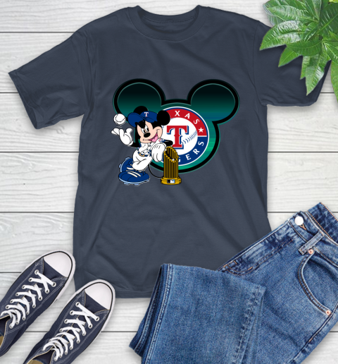 MLB Texas Rangers The Commissioner's Trophy Mickey Mouse Disney T-Shirt 4