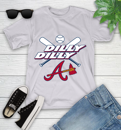 MLB Atlanta Braves Dilly Dilly Baseball Sports Youth T-Shirt 4