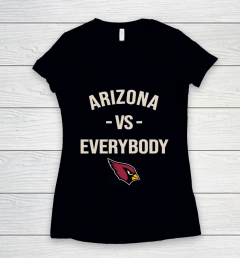 Arizona Cardinals Vs Everybody Women's V-Neck T-Shirt