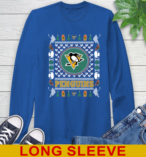 Pittsburgh Penguins Merry Christmas NHL Hockey Loyal Fan Long Sleeve T-Shirt 11