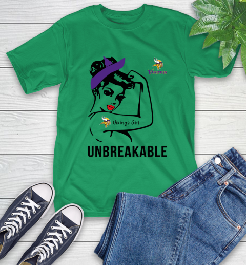 NFL Minnesota Vikings Girl Unbreakable Football Sports T-Shirt 5