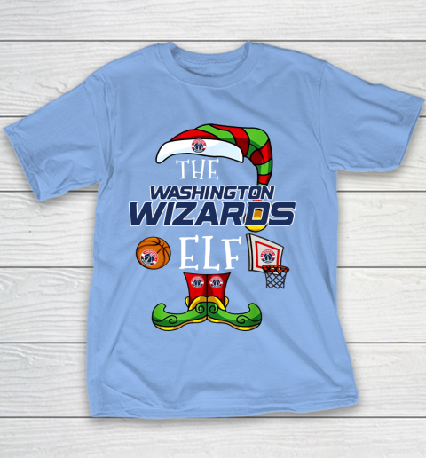 Washington Wizards Christmas ELF Funny NBA Youth T-Shirt 8