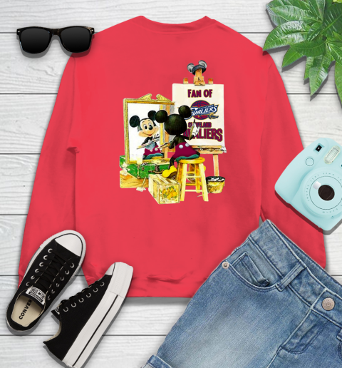 NBA Basketball Cleveland Cavaliers Mickey Drawing Shirt 35