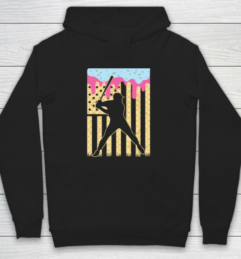 Baseball Ice Cream Drip Hoodie