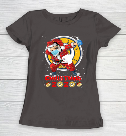 Indiana Pacers Funny Santa Claus Dabbing Christmas 2020 NBA Women's T-Shirt 7